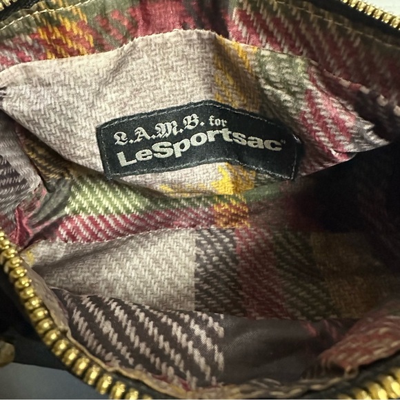 L.A.M.B. X LeSportsac Gwen Stefani LAMB Black Rasta Mini Barrel Bag - Picture 4 of 7